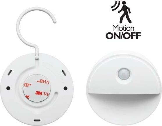 Dritë nate MEGAMAN 0.8W me sensor drite, me grep dhe magnet