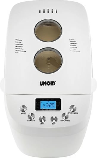 Makine buke UNOLD Backmeister Big, 1.5 kg, dritare shikimi, timer, kontroll variabel i ngjyrës së koreve, funksion mbajtje ngrohtë, 850 W
