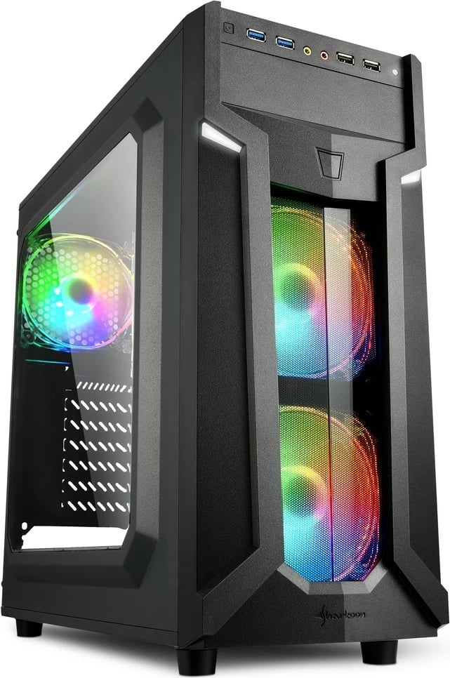 Kasë Sharkoon VG6-W RGB, Midi Tower, ATX, gaming, e zezë