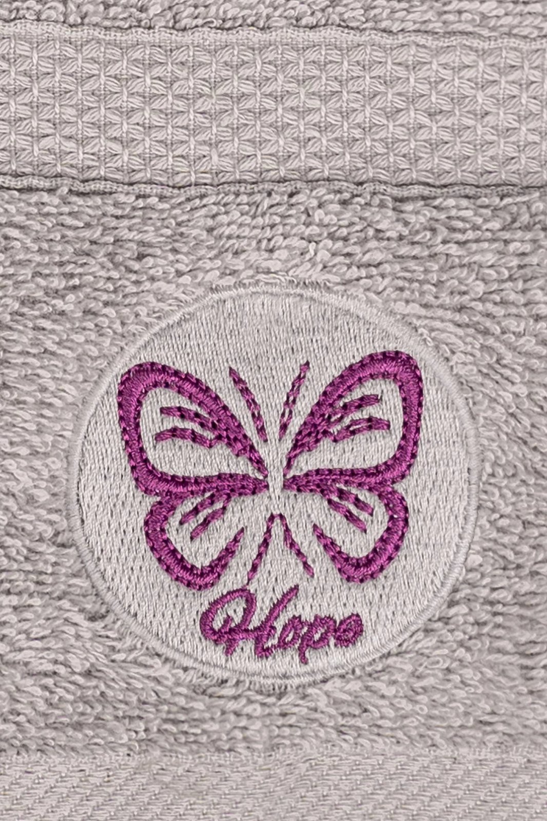 Set peshqirësh duar dhe banjo, 2 copë, Mijolnir, Hope, ngjyrë gri