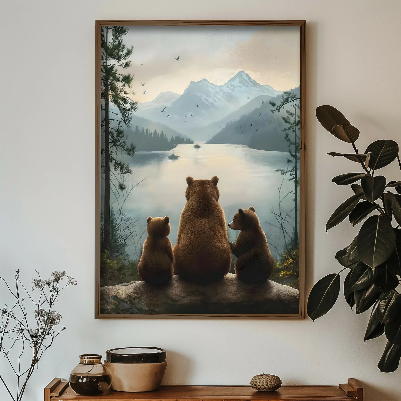 Pikturë dekorative me kornizë MDF, Wallity, GE234-L