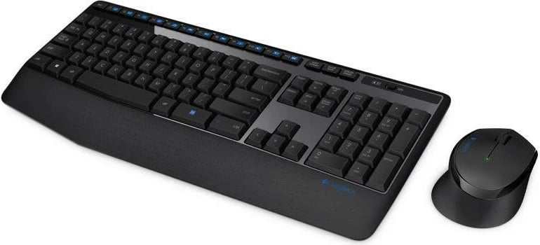 Set tastierë dhe maus Logitech MK345 wireless, i zi