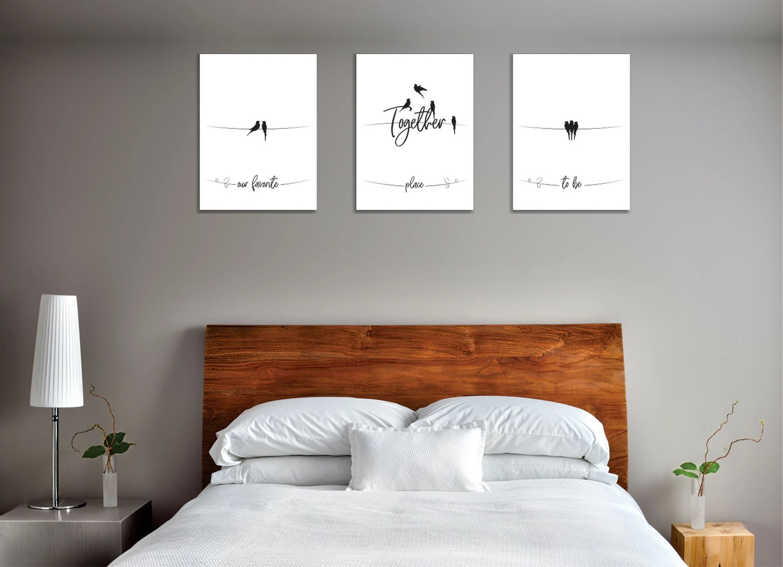 Pikturë dekorative në kanavacë (3 copë), Wallity, UDC03