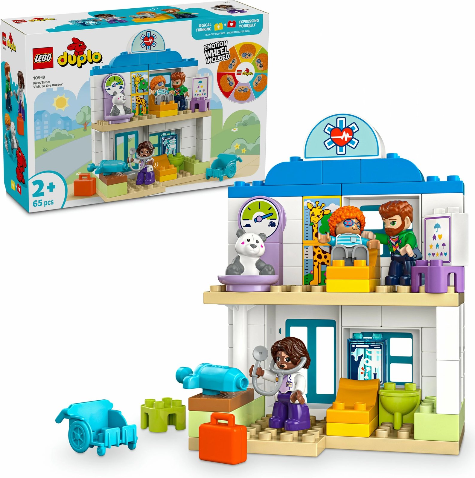 Set ndërtimi LEGO DUPLO 10449, 65 pjesë, shumëngjyrëshe