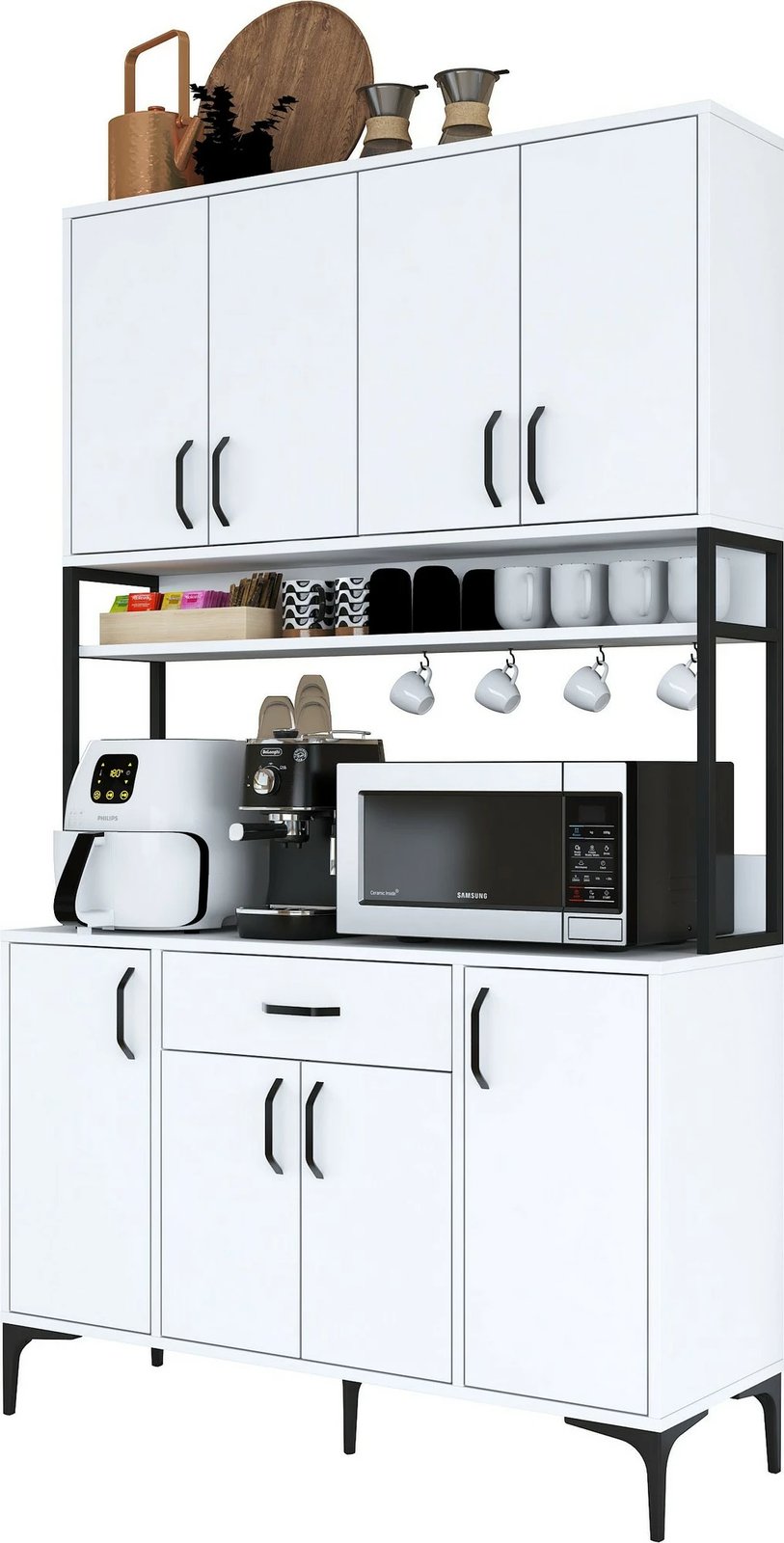 Dollap shumëpërdorimësh, ngjyrë e bardhë, JE127-2984