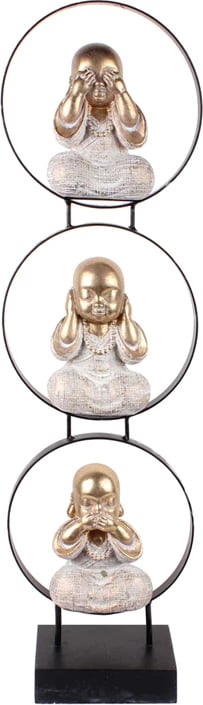 Dekor SAKYA Totem, polirezine, ar e zi, 18x9x64cm