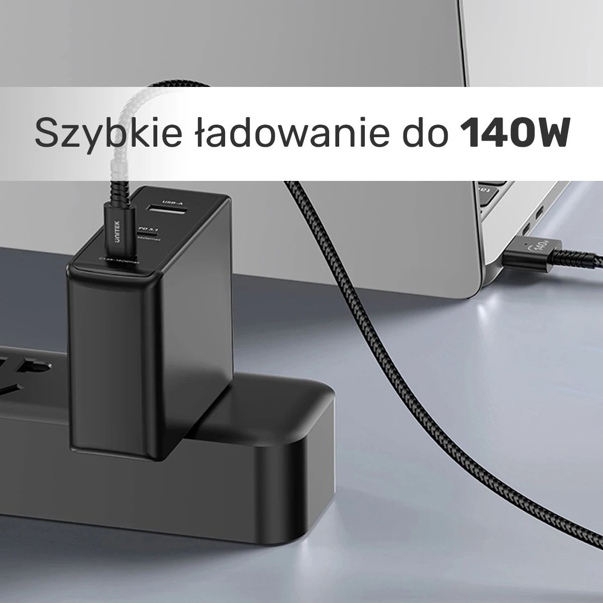 Kabull Unitek USB-C - MagSafe 3, 1m, i zi