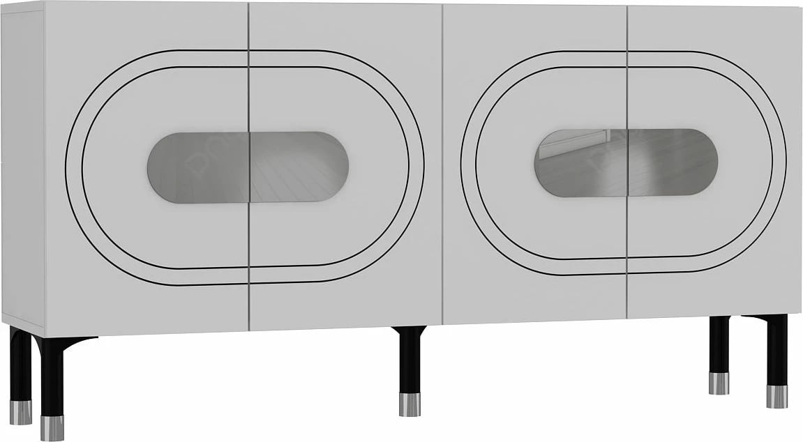 Konsol Skye Decor, Demet, e bardhë, argjend