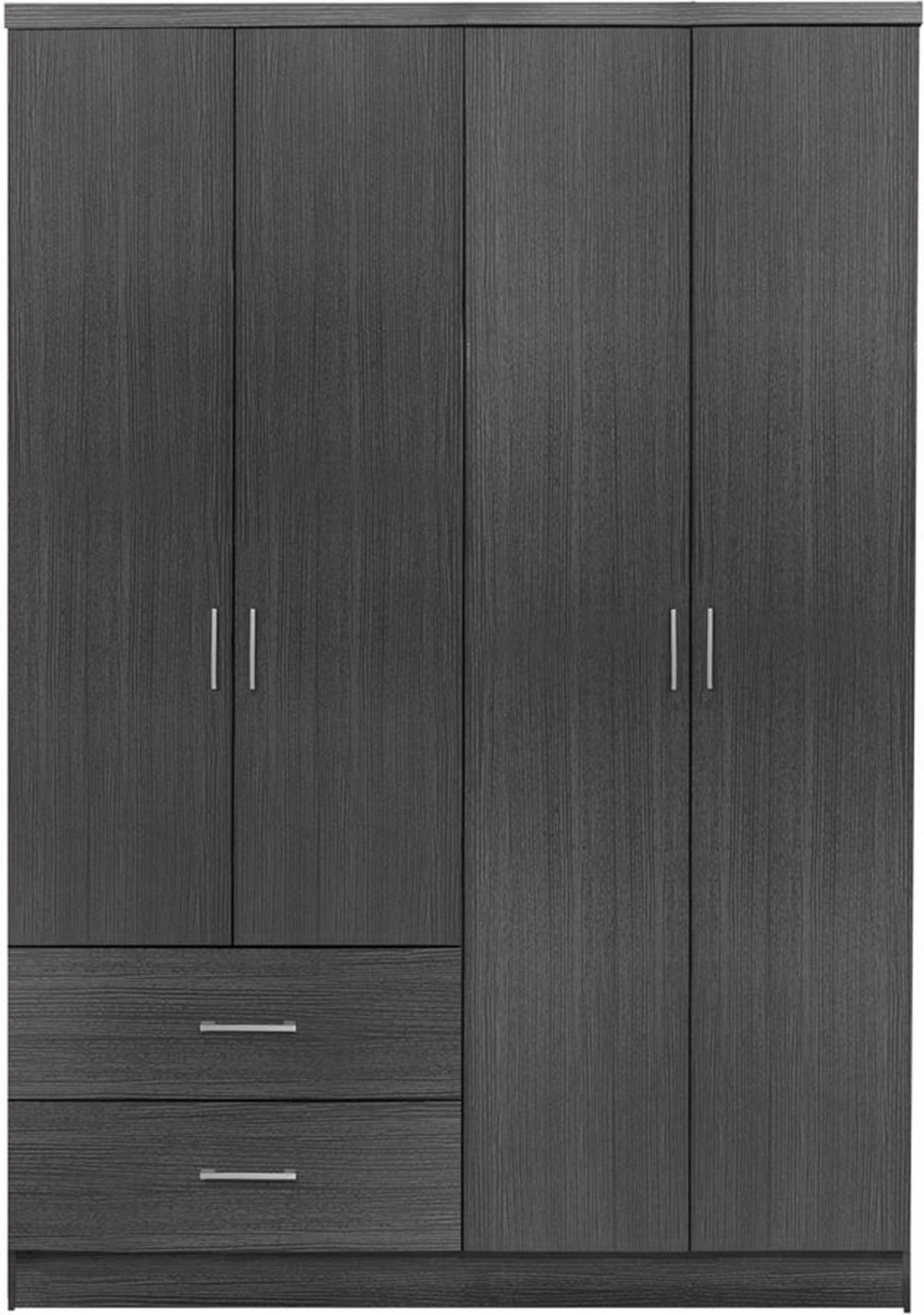 Dollap 4 dyer me 2 sirtarë FH339.01 Zebrano 120x42,5x180,5