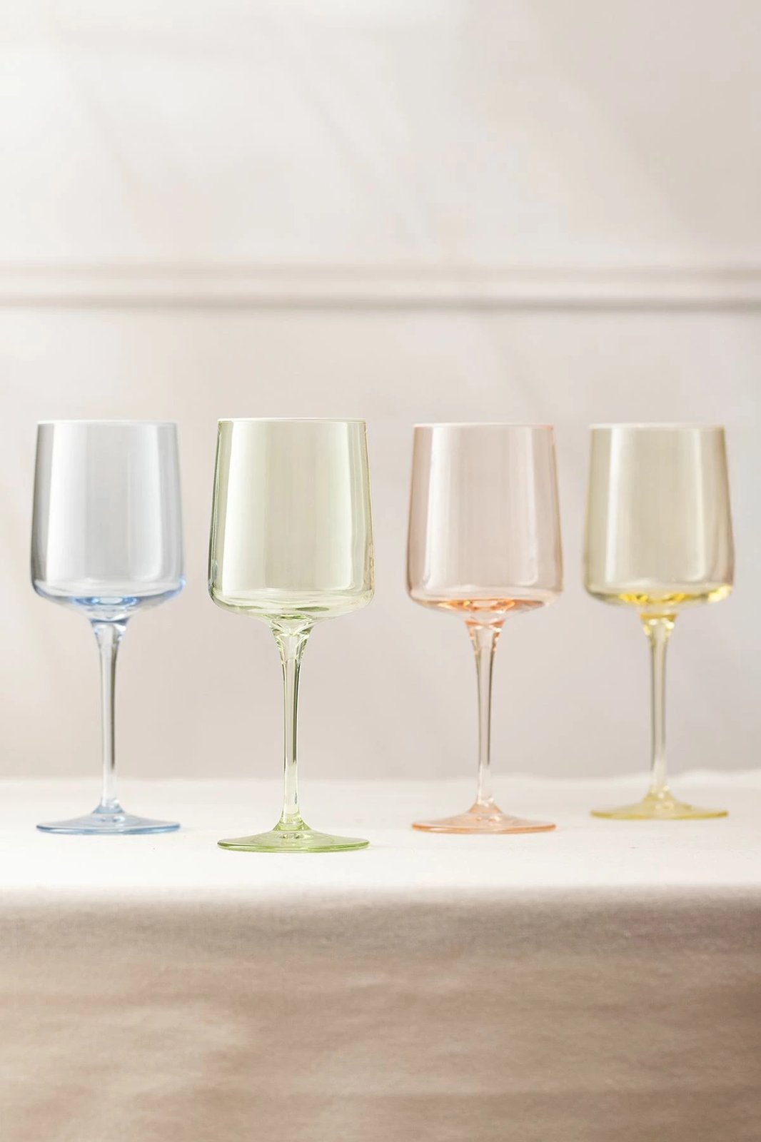 Set gotash x4 Hermia Concept, ngjyra salmon, e verdhë, e kaltër, e gjelbër, 320ml