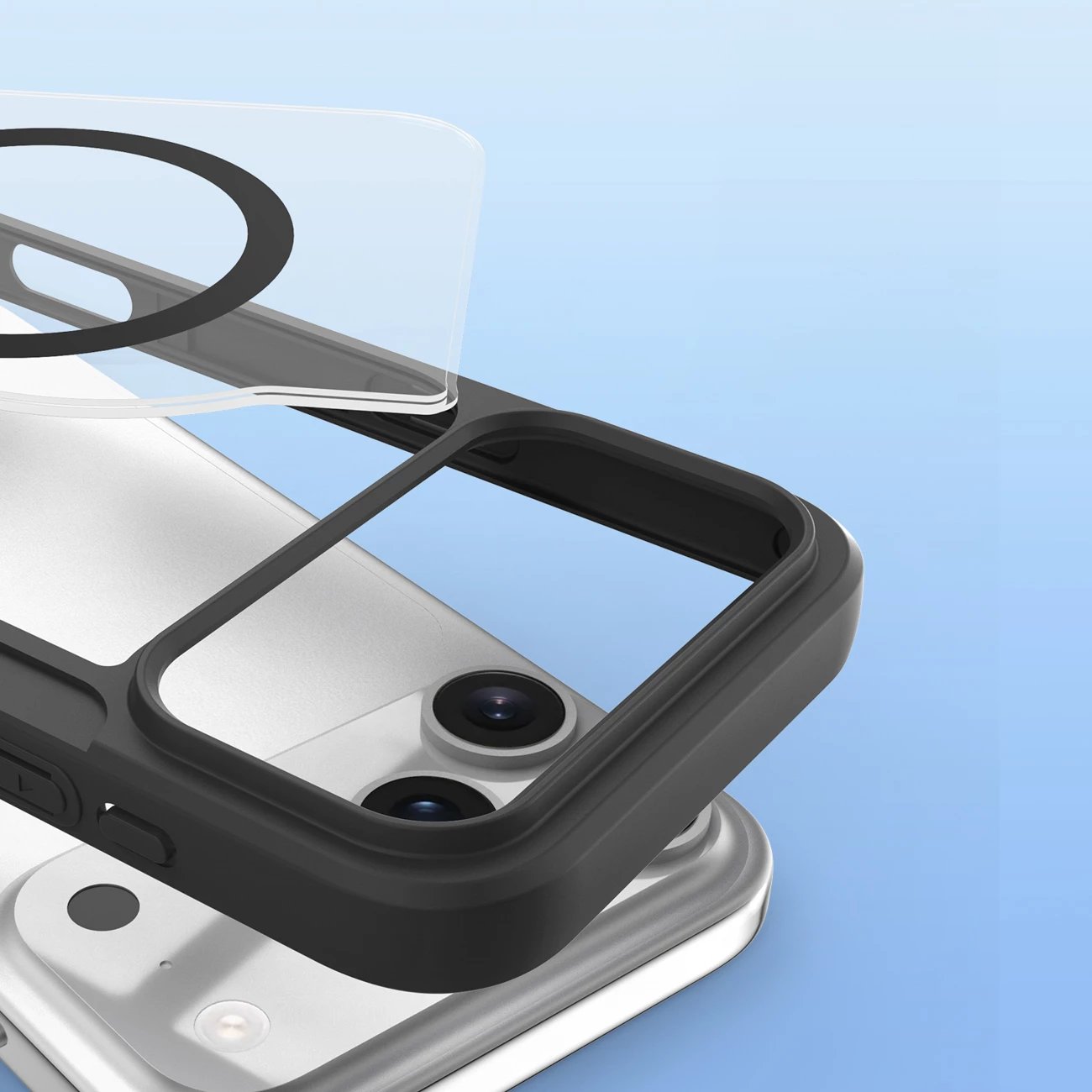 Mbështjellës Dux Ducis Skin X Pro për iPhone 17 Pro Max, me portofol, MagSafe, i zi