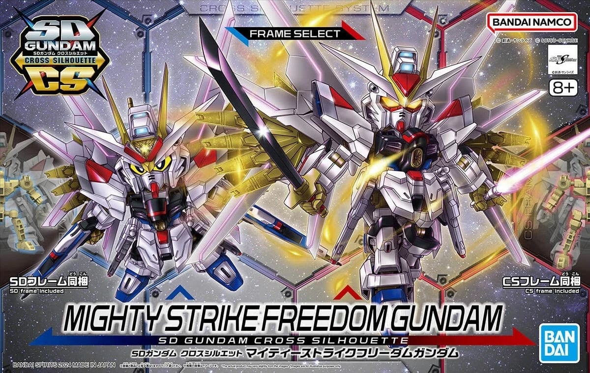 Model lodër Bandai SDCS Mighty Strike Freedom Gundam, për koleksionistë
