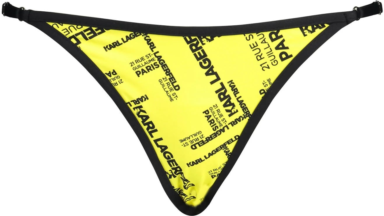 Bikine për femra KARL LAGERFELD BEACHWEAR, e verdhë