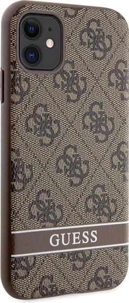 Mbështjellës Guess GUHCN61P4SNW për iPhone 11/XR, hardcase, kafe Mbështjellës Guess GUHCN61P4SNW për iPhone 11/XR, hardcase, kafe