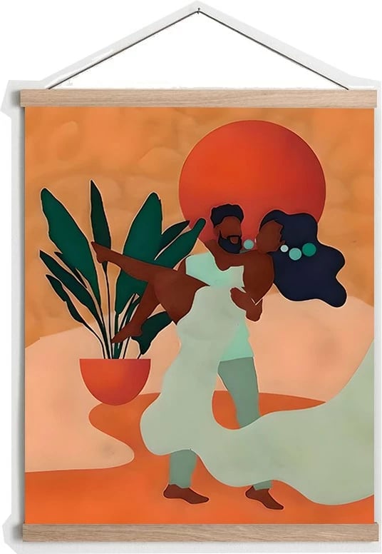 Pikturë dekorative me kornizë, shumëngjyrëshe, Wallity MRG22, 50x70cm