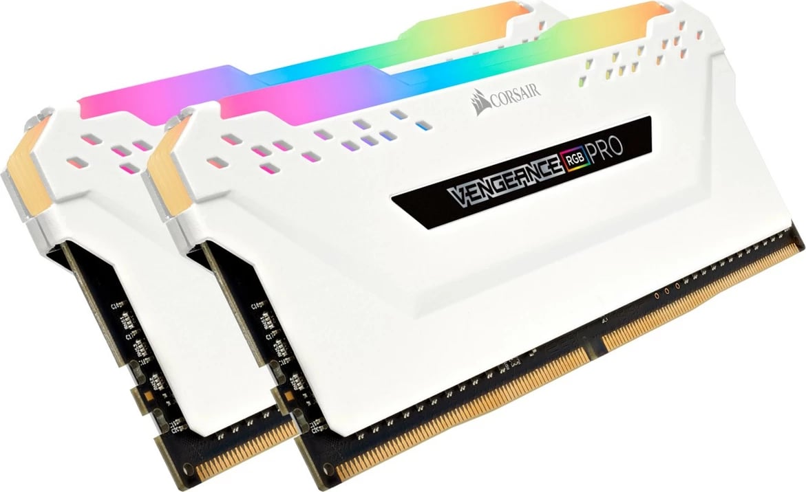 RAM Memorje Corsair Vengeance RGB PRO 32GB (2x16GB) DDR4 3200MHz, e bardhë