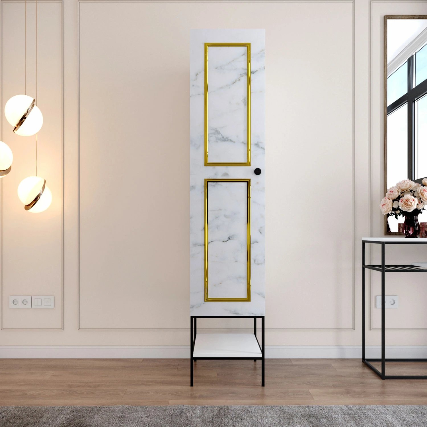 Dollap Hanah Home, Martin 1, bardhë, zi, ar