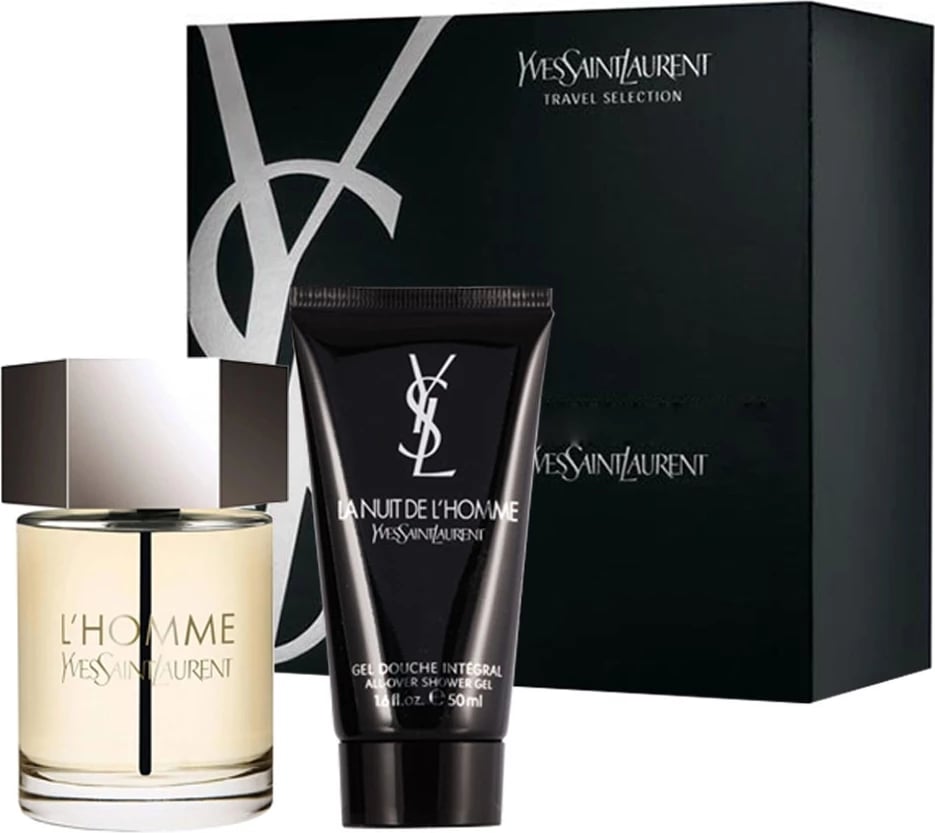 Set Eau de Toilette për meshkuj Yves Saint Laurent L'Homme, 100ml + Shower Gel 50ml