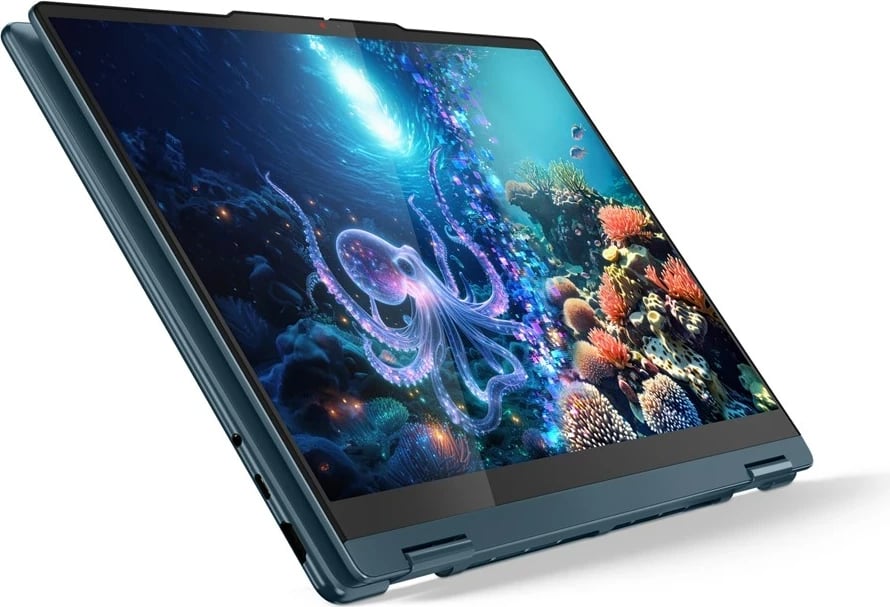 Laptop 2-në-1 Lenovo Yoga 7 14AKP10, AMD Ryzen AI 5 340, 16 GB RAM, 512 GB SSD, 14", Touchscreen, Teal