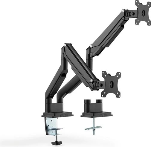 Krah tavoline për dy monitorë Digitus DA-90395, 15-32", i zi mat Krah tavoline për dy monitorë Digitus DA-90395, 15-32", i zi mat