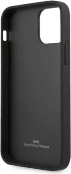 Mbështjellës BMW BMHCP12MRSWPK për iPhone 12/12 Pro, hardcase, lëkurë, e zezë