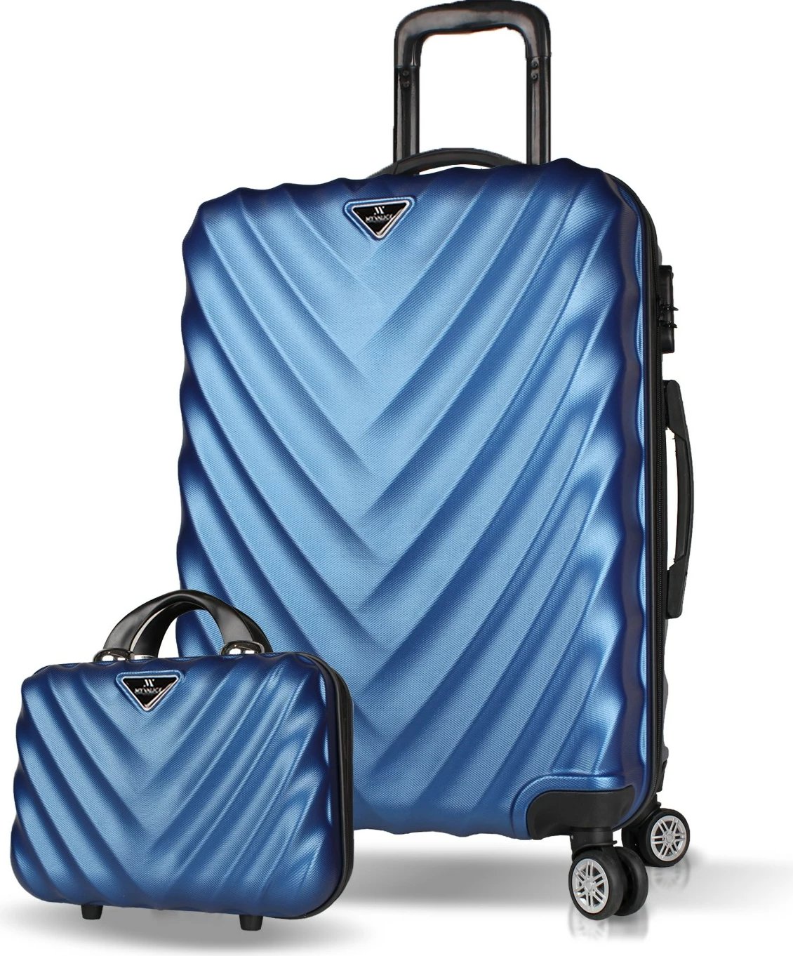 Set valixhesh (2 copë), ngjyrë kaltër e errët, Zoozie Bags, 7453