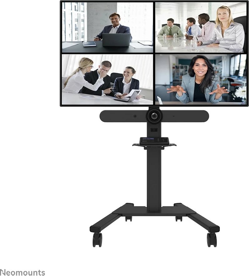 Raft universal për videobar e multimedia Newstar AFLS-825BL1, çelik, 9 kg, i zi