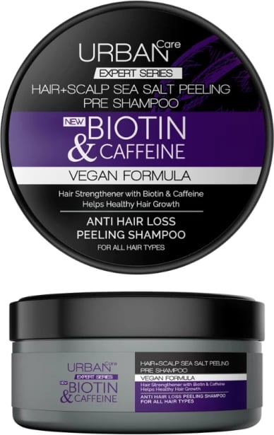 Shampon për flokë Urban Care Sea Salt Scalp Peeling Biotin & Caffeine, 200 ml Shampon për flokë Urban Care Sea Salt Scalp Peeling Biotin & Caffeine, 200 ml