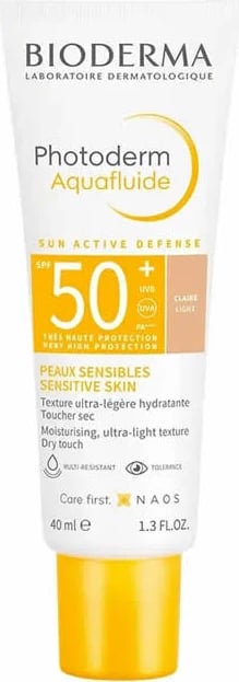 Krem për diell për fytyrë Bioderma Photoderm Max Aquafluide Claire SPF50+, 40ml