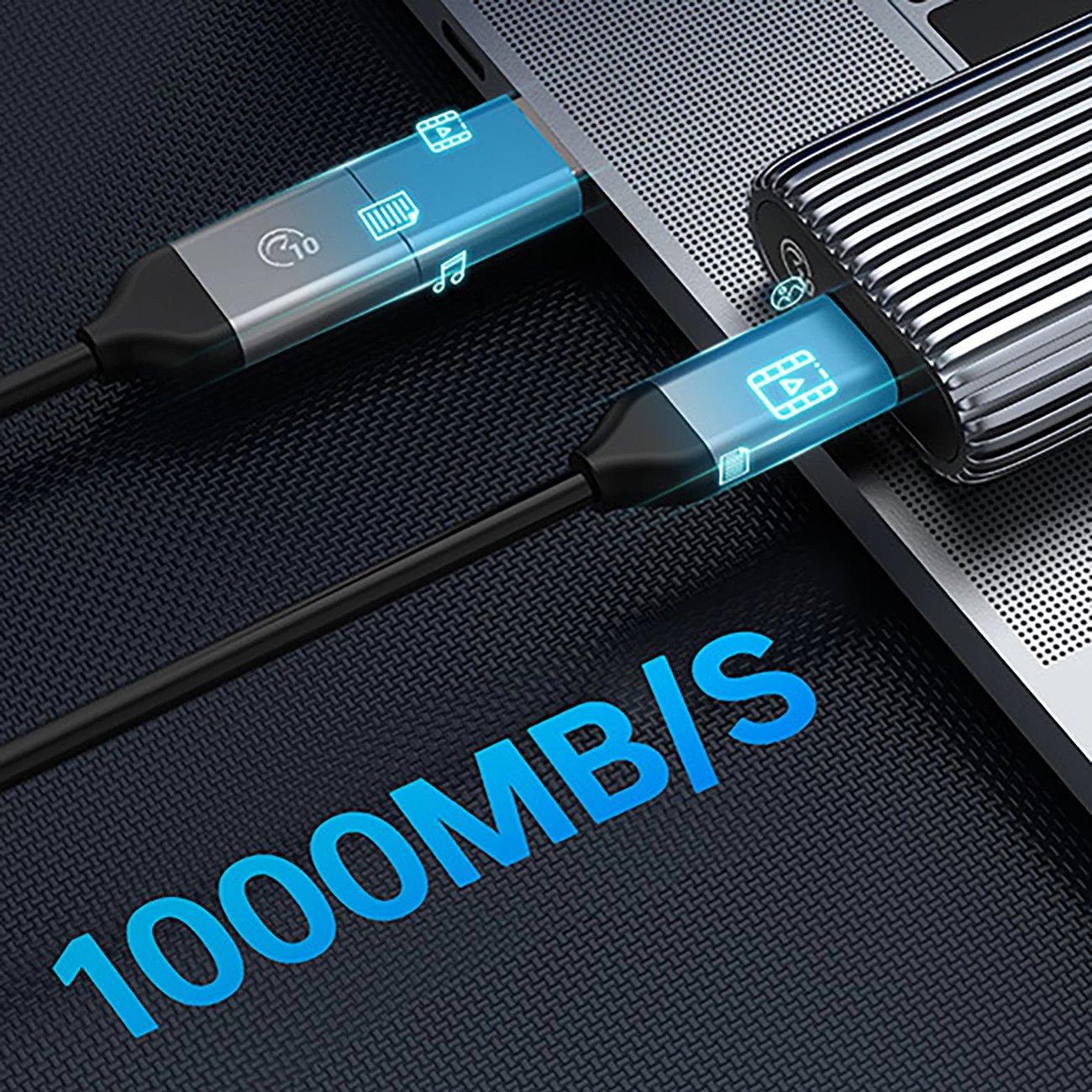 Kasë Orico AM2C3-G2 për M.2 NVMe, USB-C 3.2, Gri