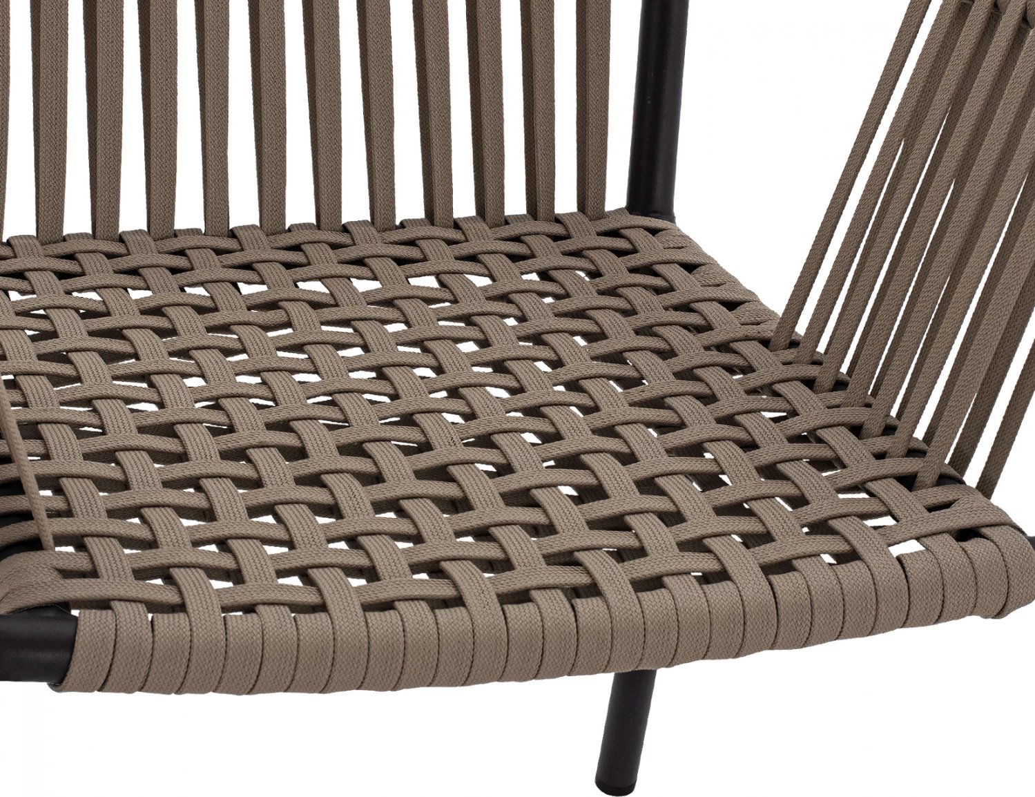 Karrige alumini me litar të gjerë, ngjyrë kapuçino, FH5784.02, 56x58x85 cm