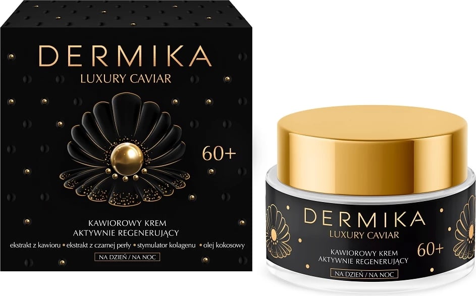 Krem për fytyrë Dermika Luxury Caviar 60+ Active Regenerating Day and Night për femra, 50ml