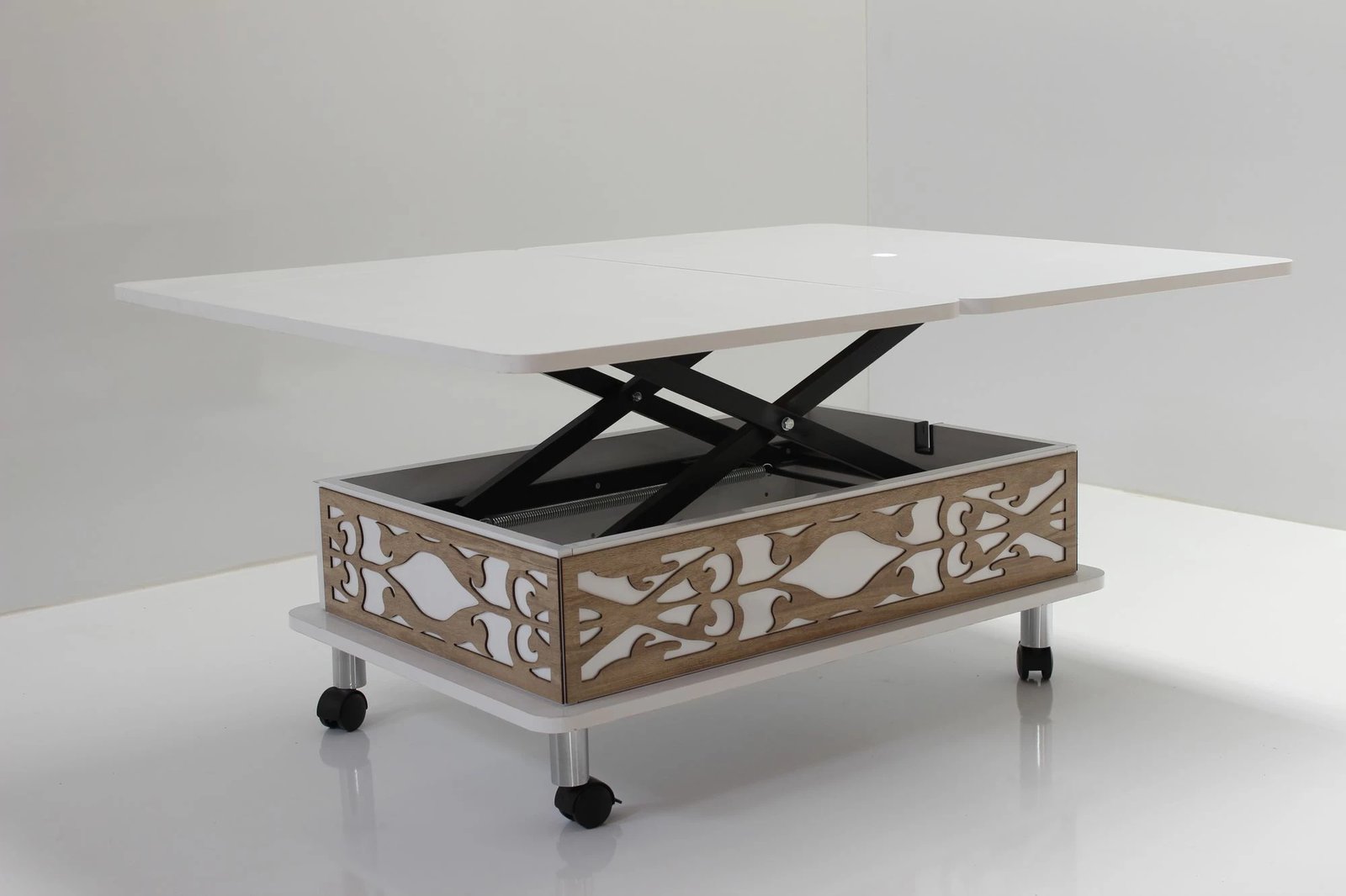 Tavolinë kafeje Skye Decor, e bardhë, ADT