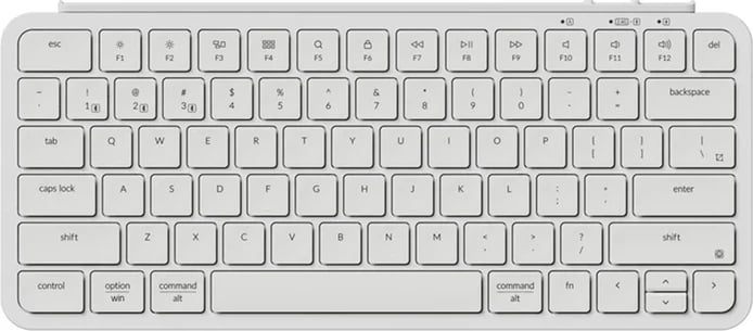 Tastierë pa tela Keychron B1 Pro, 77 taste, ultra e hollë, USB-C, e bardhë