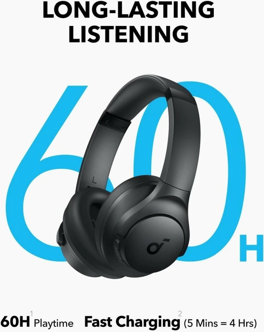 Kufje over-ear Anker Soundcore Q11i, Bluetooth 5.3, 60 orë bateri, Gri e errët Kufje over-ear Anker Soundcore Q11i, Bluetooth 5.3, 60 orë bateri, Gri e errët