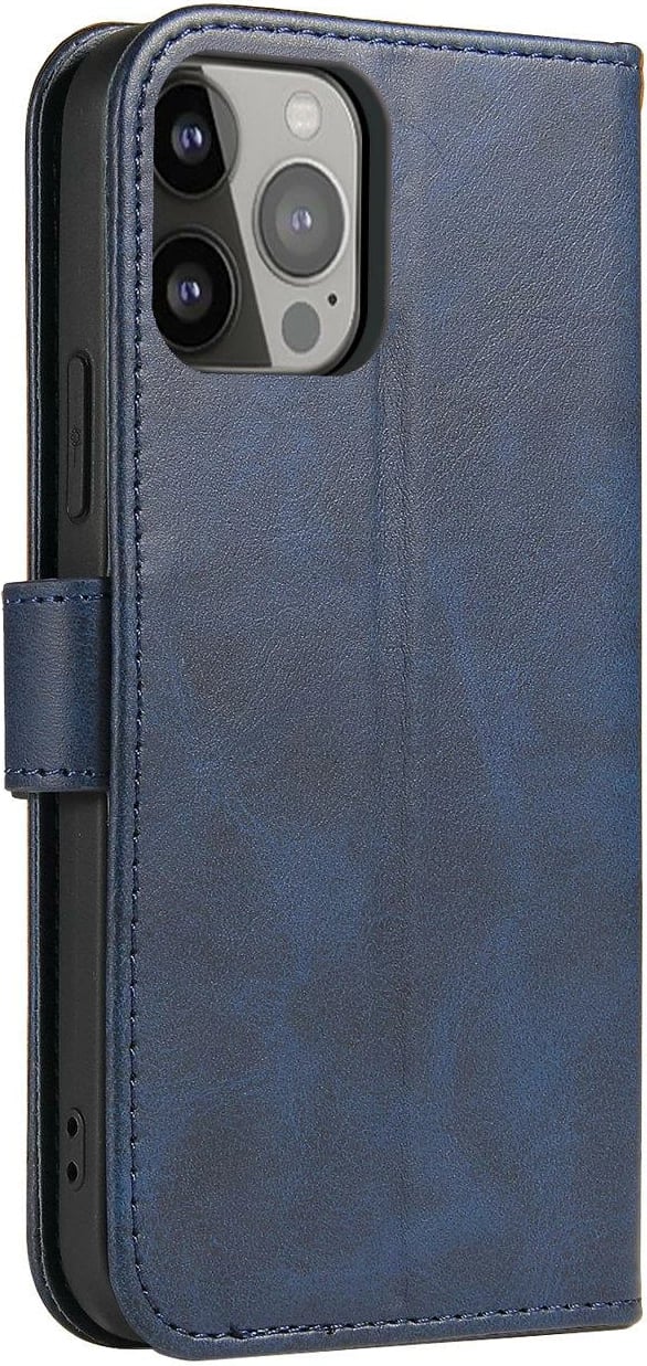 Mbështjellës Hurtel Magnet Case për Samsung Galaxy S24 Ultra, me kapak dhe portofol, kaltër