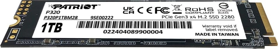 SSD Patriot Viper P320 M.2 PCI-Ex4 NVMe 1TB