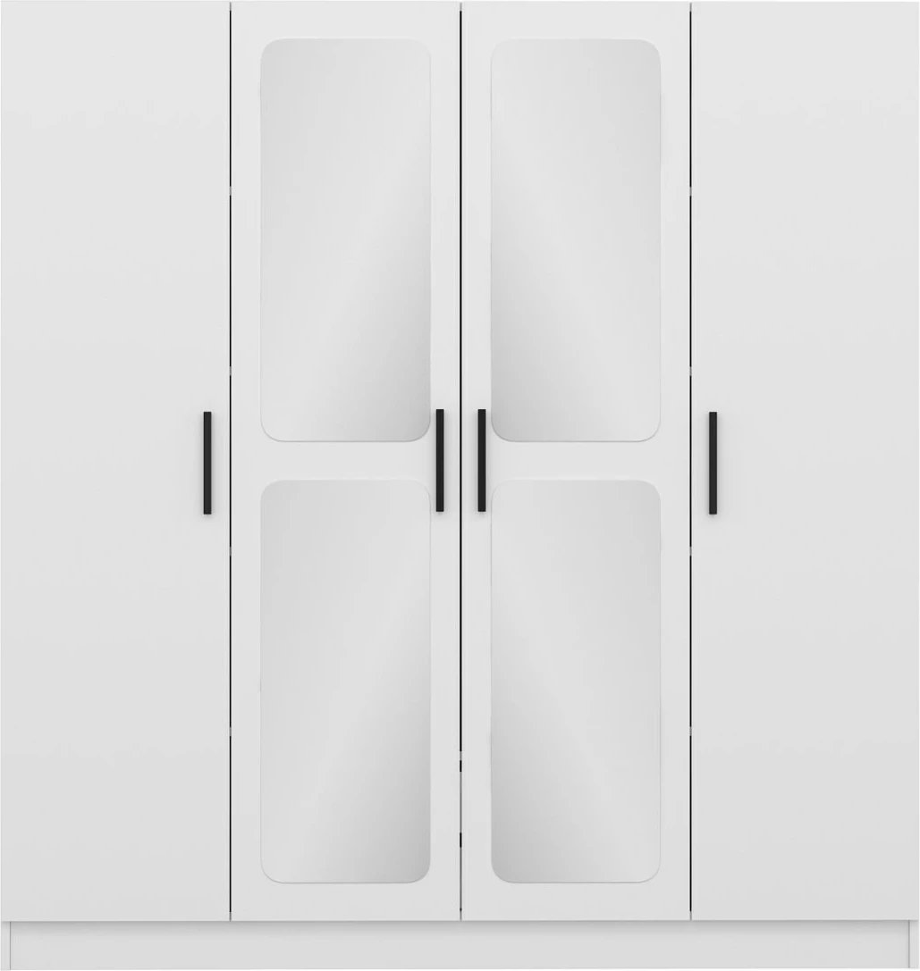 Dollap për dhomë gjumi, ngjyrë e bardhë, Skye Decor, Kale - 2436