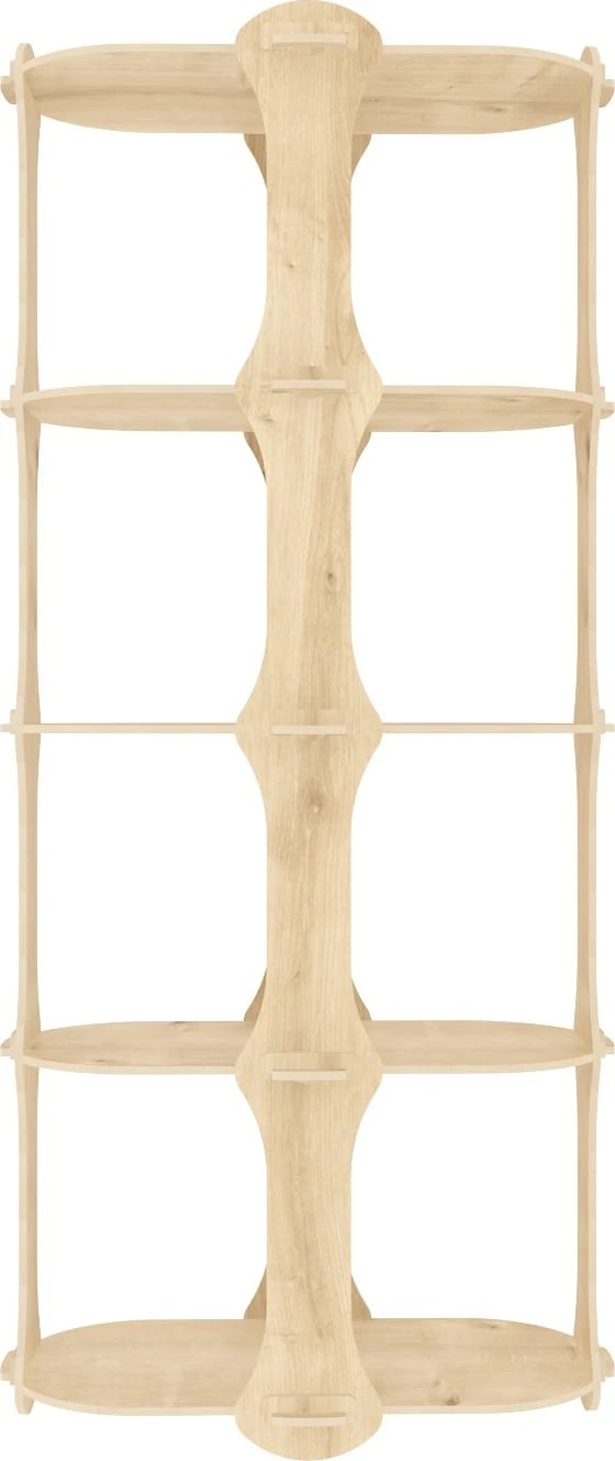 Raft librash Skye Decor, ngjyrë lisi, Ayzi