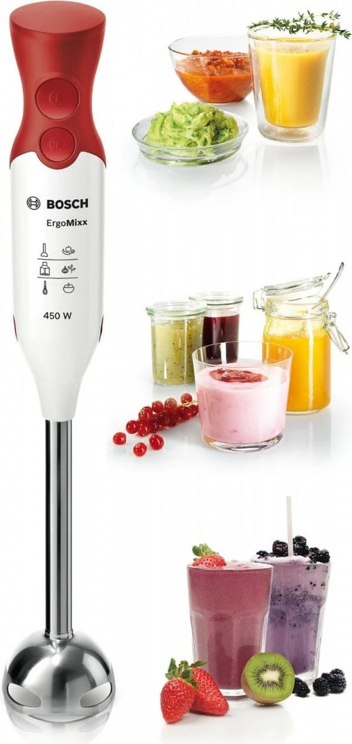 Blender dore Bosch MSM64110, 450 W, 0.6L, Kuq/Bardhë Blender dore Bosch MSM64110, 450 W, 0.6L, Kuq/Bardhë