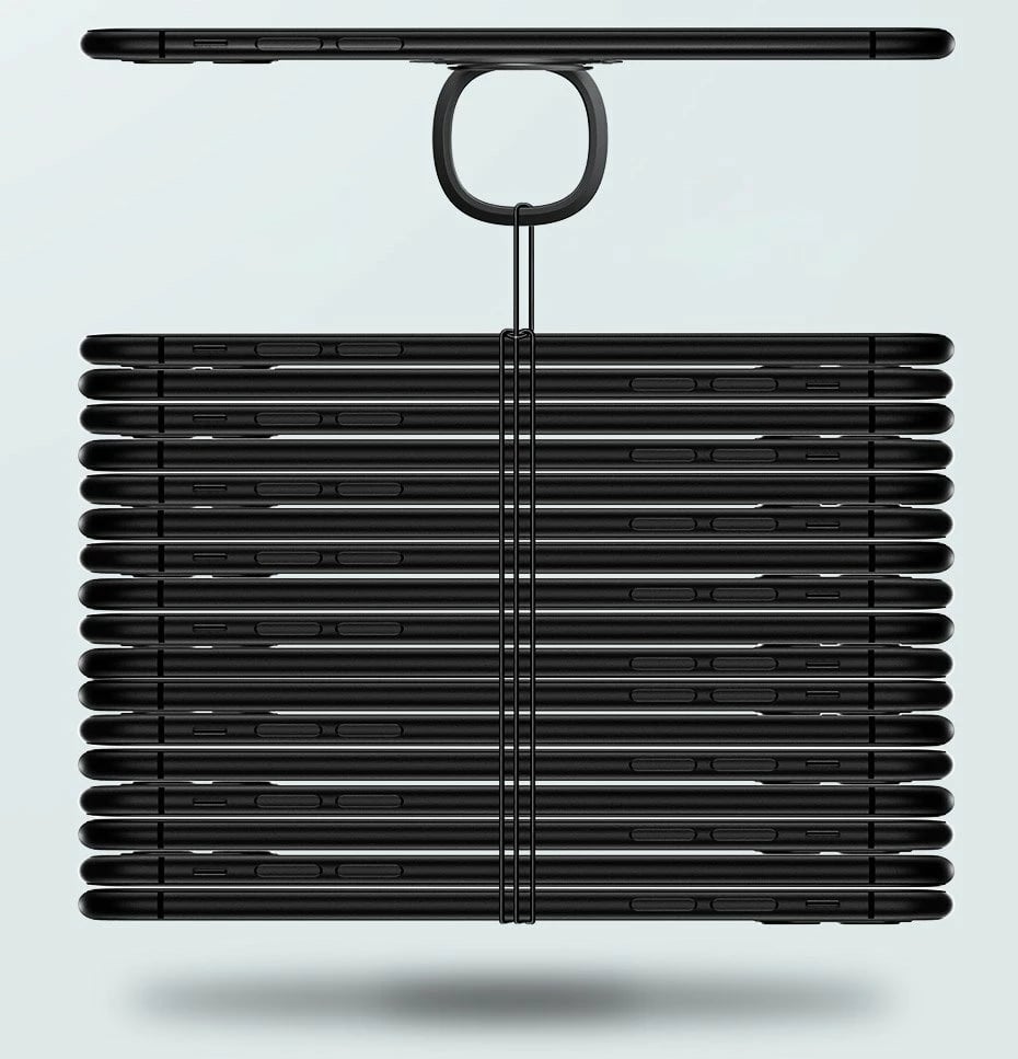 Mbështjellës unazë Baseus SUYB-0A për celular, ultra i hollë, vetë-ngjitës, Gri