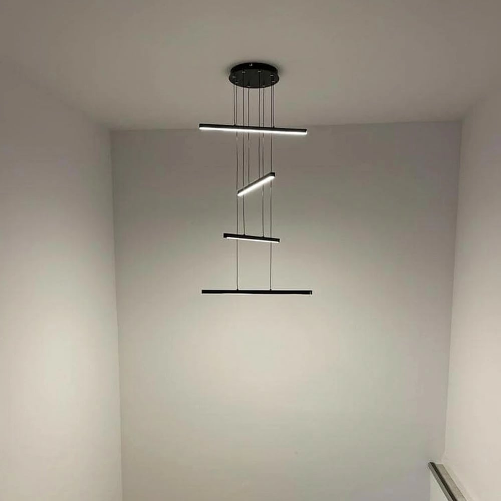 Llambë varëse moderne Opviq, L1244, e zezë