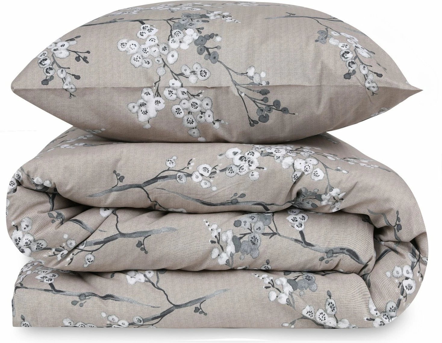 Set mbulesë për jorgan King Ranforce, L'essentiel, ngjyrë kafe, Chicory