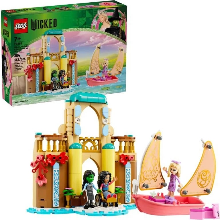 Set LEGO Wicked 75681 Glinda, Elphaba & Nessarose te Shiz University, 304 pjesë