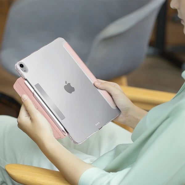 Mbështjellës UNIQ Camden Click për iPad Air 11" (2024), rozë