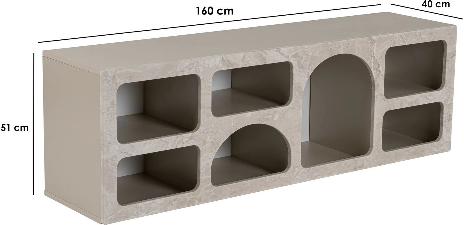 Konsol Nordure, Ferlis, travertin