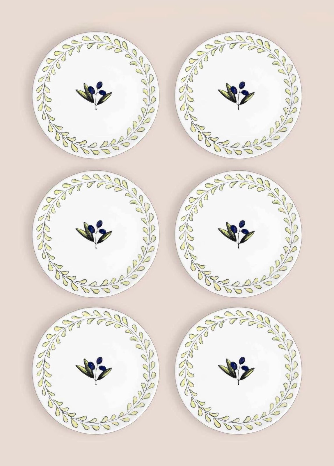 Set pjatash për ëmbëlsira (6 copë), Hermia Concept, OVS0002