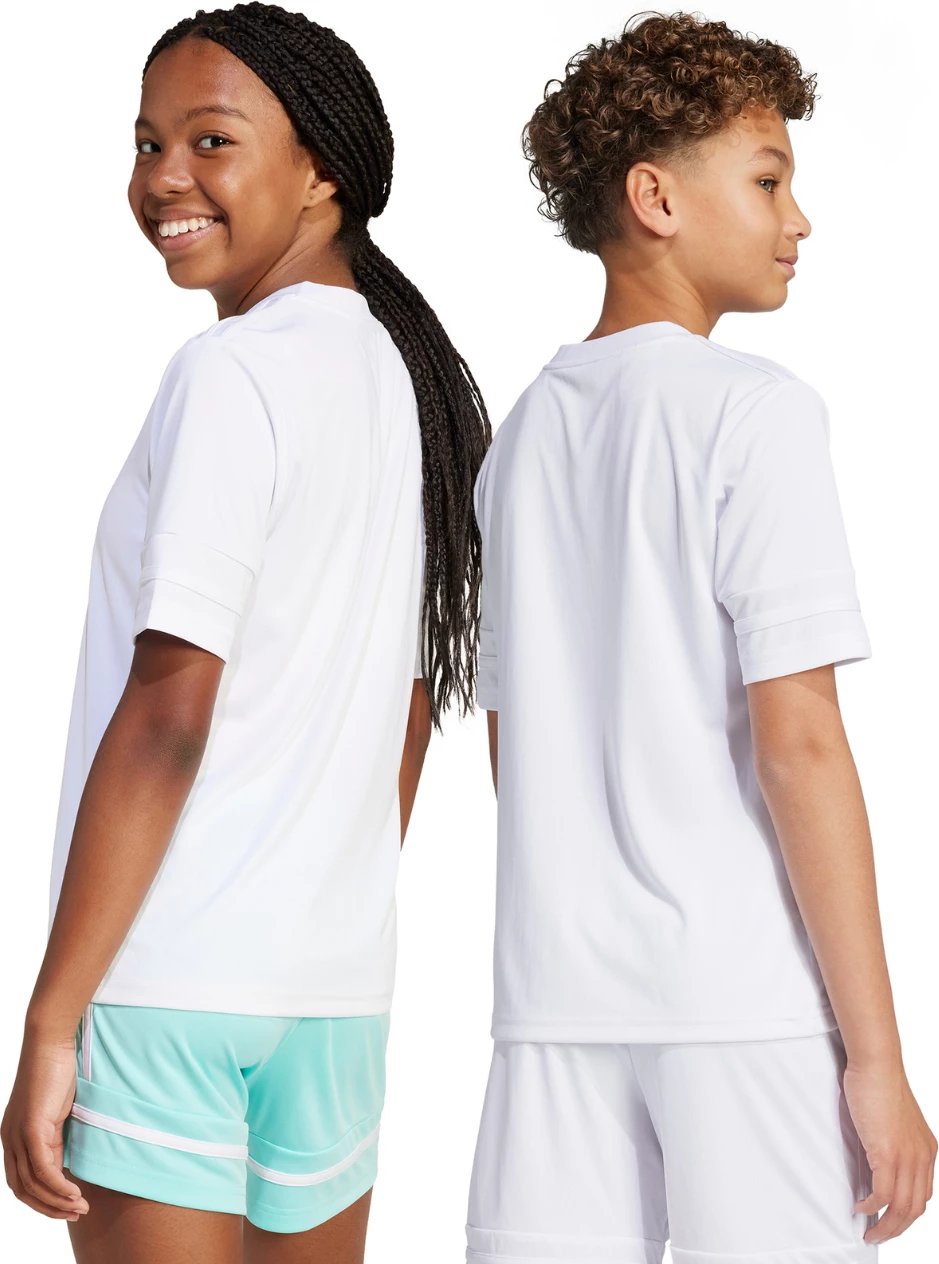 Maicë për fëmijë adidas, femra, e bardhë