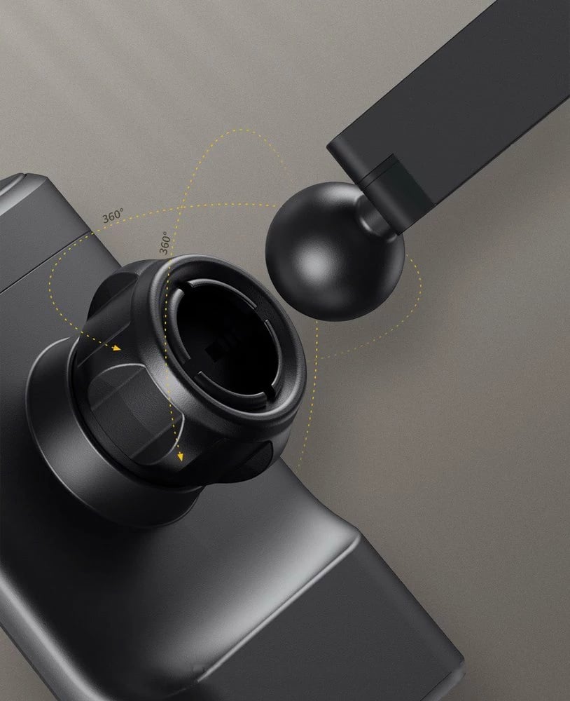 Mbajtës telefoni për makinë Baseus WXHZ-01 me karikues wireless 15W, i zi