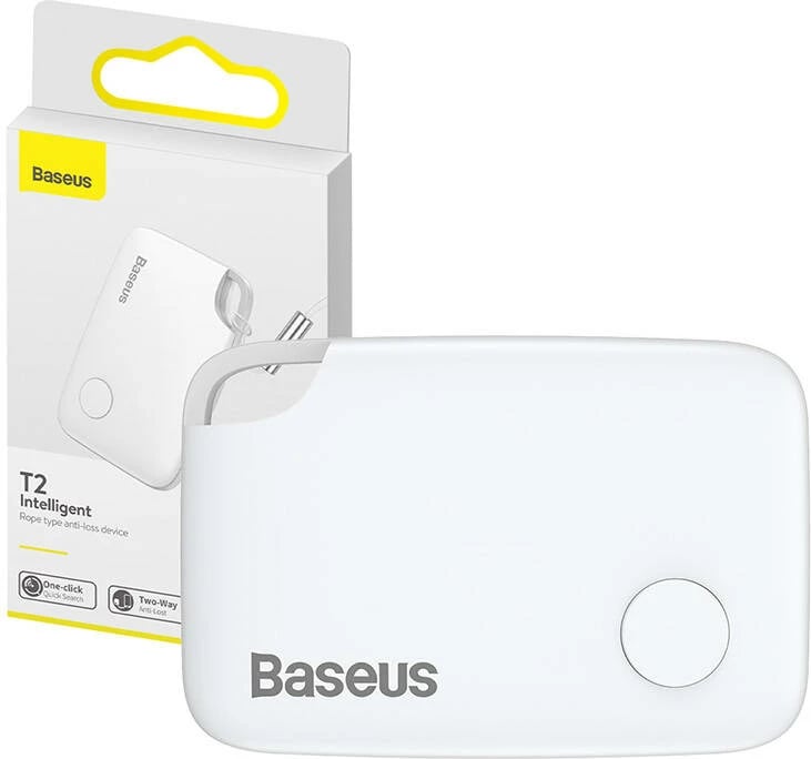 Bluetooth tracker Baseus Intelligent T2 rope type, ZLFDQT2-02, i bardhë